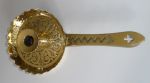 English  Brass Victorian Fry Pan Chamberstick 