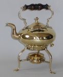 English Brass Toddy Kettle on Stand with Burner