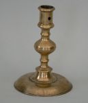 17th Century French Round Base Candlestick Circa 1620