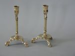 Pair of English "Pub" Candlesticks