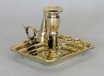 English Brass Chamberstick 