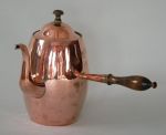 Fine Barrel Shaped Copper Coffee Pot