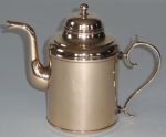 Mid 19th Century Brass Swedish Coffee Pot With Hinged Lid