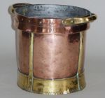 French Copper Two Handled Measure