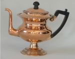 Spectacular English Regency Copper Coffee Pot with Cast Embellishments