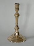 Single French Brass Candlestick