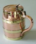 American Copper Barrel Shaped Tankard