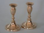 Pair of English Late 18th Century Bell Metal Candlesticks