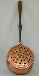 Continental Copper Chestnut Roaster with Round Holes in Lid