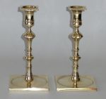 Fantastic Pair of English "Silver Form" Candlesticks