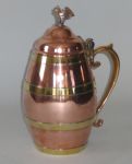 Fine Large Copper & Brass Tankard  With Eagle Finial