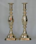 Unusually Tall Pair of English Victorian Candlesticks