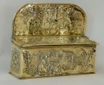 Exceptional Dutch Brass Candle Box