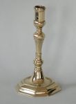 Single Flemish Brass Candlestick