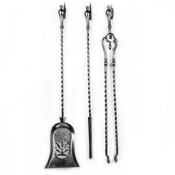 Set of English Polished Steel Fire Tools Circa 1790