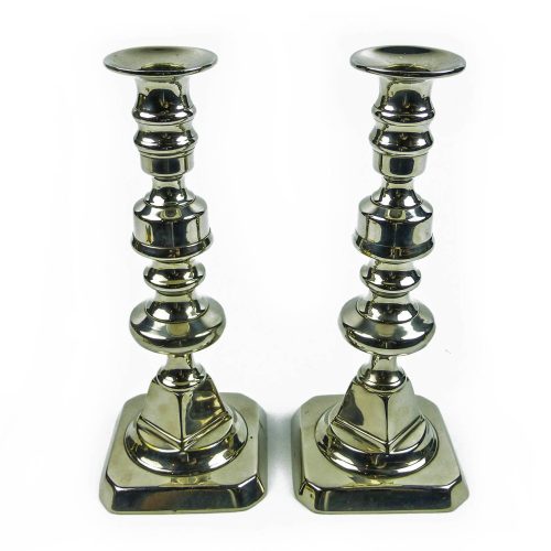 Pair of English "German Silver" Candlesticks Circa 1840