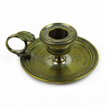Silver on Brass Regency Chamberstick Circa 1810