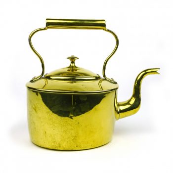 English Brass Tea Kettle Circa 1840