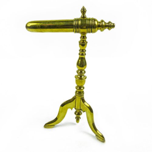 Tall Brass English Goffering Iron Circa 1850