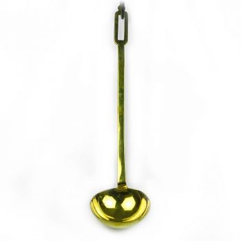 Fine English Brass Ladle with Slotted Handle Circa 1875
