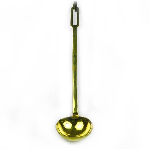 Fine English Brass Ladle with Slotted Handle Circa 1875