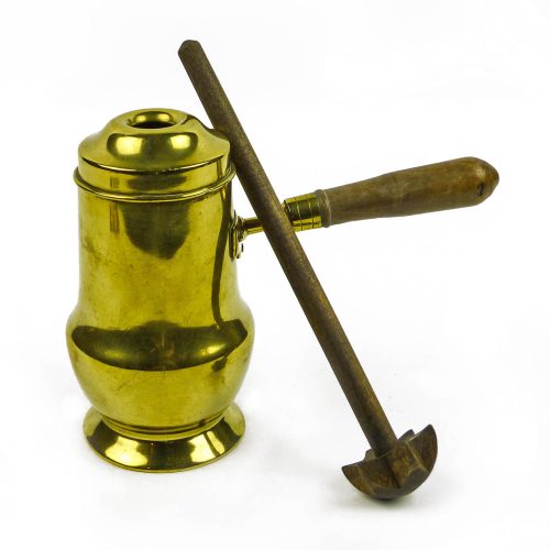 (French or Dutch) Brass Chocolate Pot Circa 1800