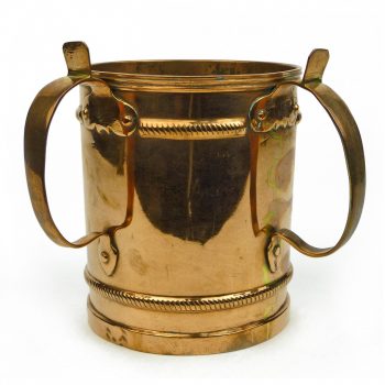 Russian Two-Handled Copper Wash Cup Circa 1850