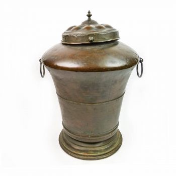 Early French Copper & Brass Water Container Circa 1790