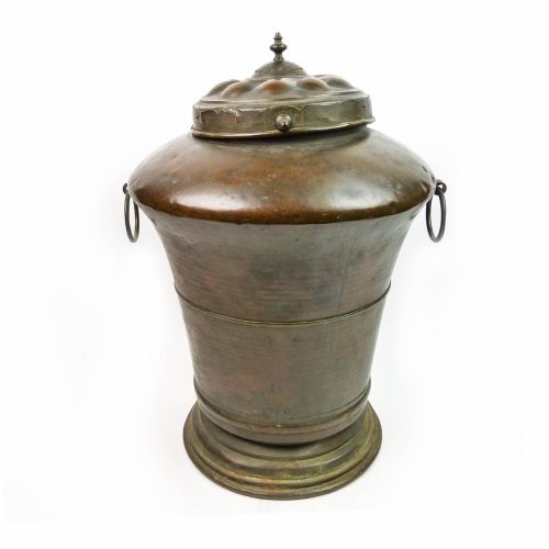 Early French Copper & Brass Water Container Circa 1790