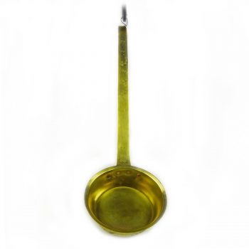 French Brass Ladle with Decorated Handle Circa 1850