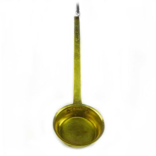 French Brass Ladle with Decorated Handle Circa 1850