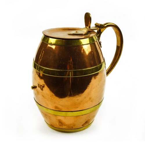 American Copper & Brass Barrel Tankard Circa 1875
