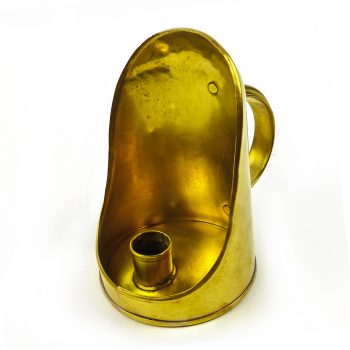 Rare English Brass Hooded Chamberstick Circa 1875