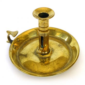 English Brass Chamberstick Circa 1790