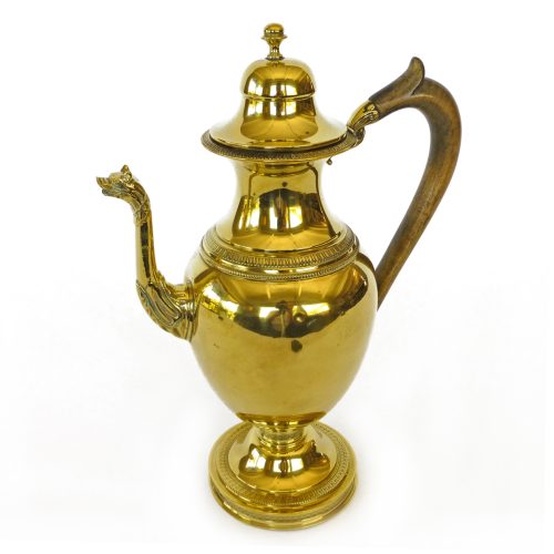 French Brass Coffee Pot Circa 1865