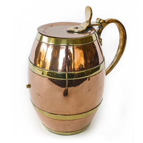 American Copper & Brass Barrel Tankard Circa 1875