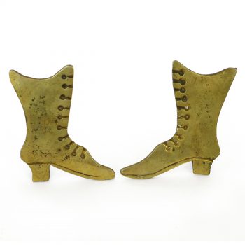 Pair of English Brass Chimney Ornaments Circa 1890