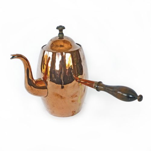 German Barrel Shaped Copper Coffee Pot Circa 1820