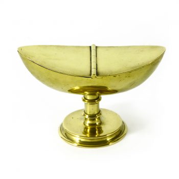 English Brass Incense Boat. Circa 1800