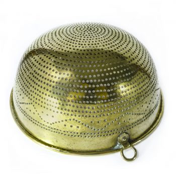 Swedish Brass Colander. Circa 1820