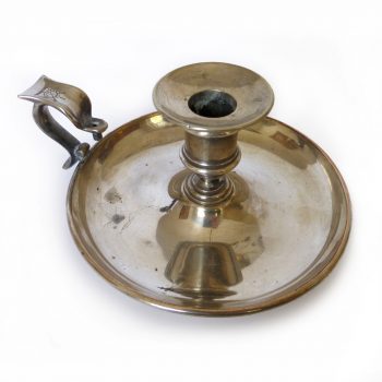 English Silver Plated Chamberstick. Circa 1850