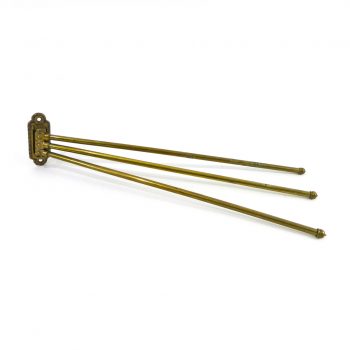 Mid Century 3 Arm Brass Rack,Signed W. Tonks, Circa 1950
