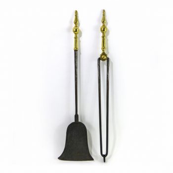 Pair of Steeple Top Fire Tools. New York. Circa 1790