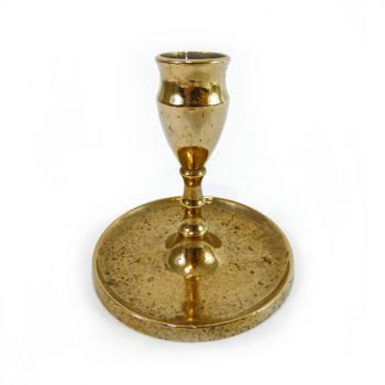 Spanish Colonial Single Bell Metal Candlestick. Circa 1780