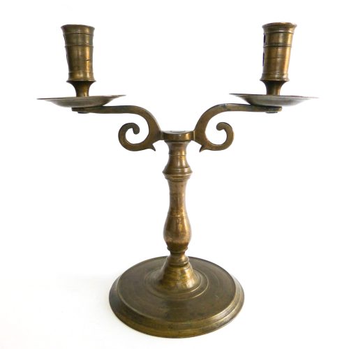 Great Flemish Two Arm Candelabra, Circa 1525