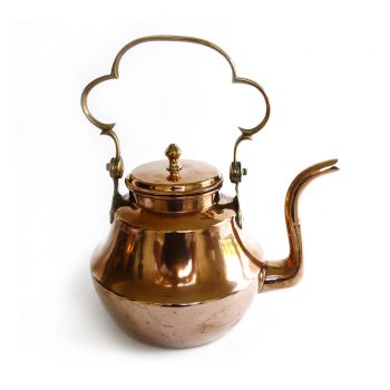 English Early Swing Handled Copper Kettle Circa 1800